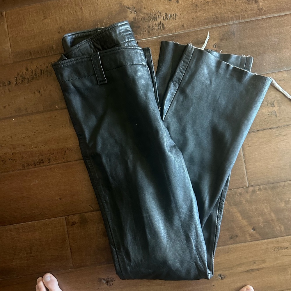 Black Leather Pants